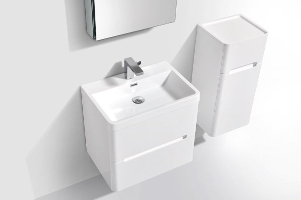 Clear Cube Venice 600 Dd Cabinet & Basin White