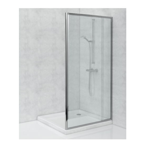 TAT Waterfall Return Panel Extendable Chrome 800-1020X2000Mm