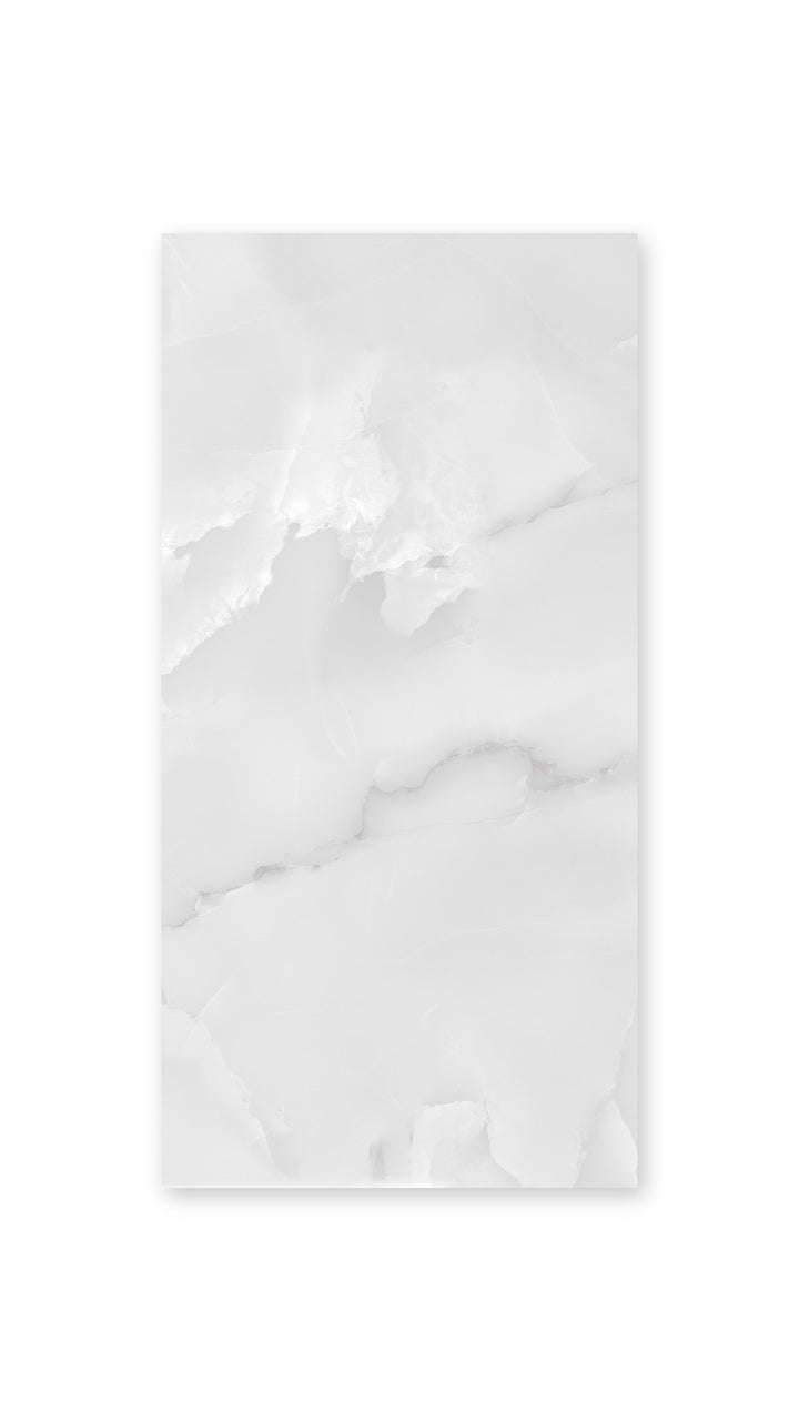 Opal Onyx Snow Glossy Porc. 600x1200 tile