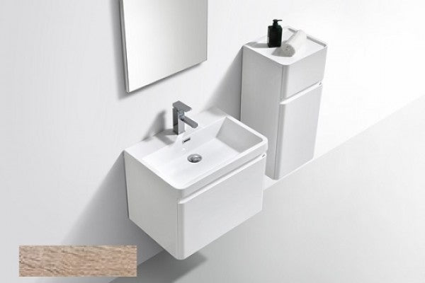 Clear Cube Milan 600 Sd Cabinet & Basin Whi-Oak Color Mix