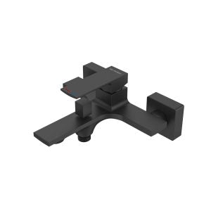 Quaddro Bath Mixer Set Matt Black