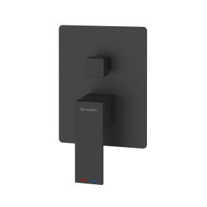 Quaddro Diverter Concealed Shower Bath Mixer Matt Black