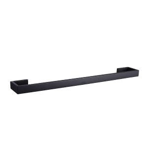 Sydney Black Towel Bar Single 600mm