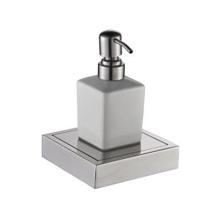 Sydney Chrome Soap Dispenser-Ceramic Bottle